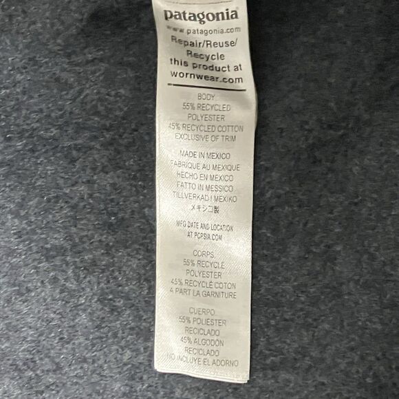 Patagonia Hoodie Mens S Black Fitz Roy Horizons Uprisal Outdoor Activewear Hike - Picture 8 of 14